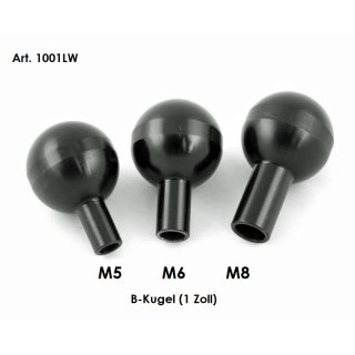 B-Kugel Alu Kugelflex® M5, M6, M8 Gewinde