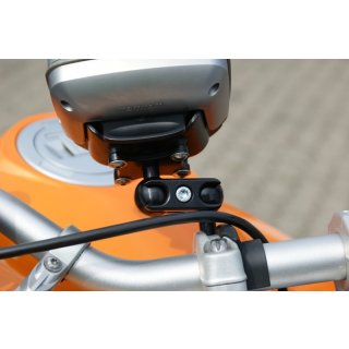 TomTom Rider 400er-, 500er-Reihe Navihalter Kugelflex® chrom mit Kugel