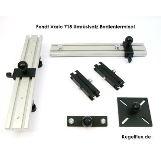 Fendt-Set3 Bedienpanel / Terminal Halter Alu Kugelflex® für Fendt Vario 300er, 500er, 700er Serie