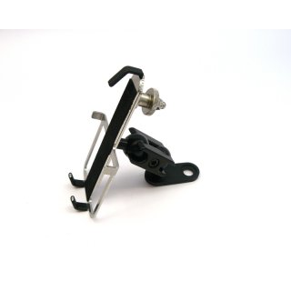 Edelstahl Smartphone/Handy Halter Kugelflex® zur Montage am 8-10 mm Gewinde