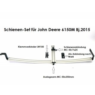 John Deere Schienen-Set Alu Kugelflex® für John Deere 6150M Bj. 2015