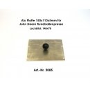 Alu-Platte Kugelflex®  für Terminal John Deere Rundballenpresse 150 x 110 x 5 / Lochbild 140 x 70