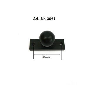 Alu-Platte Kugelflex® mit Kugel / Lochabstand 50 mm