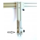 Rohr Ø20-21 mm mit Kugelflex® Schienenanbindung für MC-50 Schiene <<oben>>