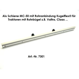 Alu-Schiene MC-50 mit Rohranbindung für z. B. Claas, Valtra 400 mm