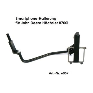 Smartphone-Halter aus Edelstahl zur Befestigung am Fahrersitz John Deere Häcksler 8700i