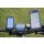Edelstahl Smartphone Halter Querbefestigung Kugelflex® zur Montage am Bügel/Rohr Ø14-30 mm