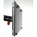 Edelstahl Universal-Halter Kugelflex® für iPad / Tablet / Bildschirm 200 x 130-170 mm
