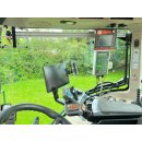 Fendt-Schienensatz <<gebogen>> Alu Kugelflex® für Fendt Vario 300/500/600/700 Serie mit Frontscheibe u. Tür rechts zum öffnen  ab Bj. 2022