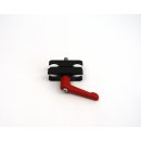 Schnellklemmhebel / Verstellbarer Klemmhebel M6 in schwarz oder rot rot