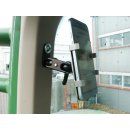 Edelstahl Handy/Smartphone Halter Querbefestigung Kugelflex® zur Montage am Spiegel