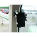 Edelstahl Handy/Smartphone Halter Querbefestigung Kugelflex® zur Montage am Spiegel