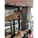 Schienen-Set2 für Massey Ferguson, z.B. für Modelle 7718S, 6714S, 5612 und 5710S, mit Schiene 750 mm/500 mm lang 3082- Rohr Ø20-21 mm mit Kugel Kugelflex®