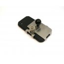 Edelstahl Smartphone- / Handyhalter Kugelflex® Querbefestigung 2- 75-94 mm