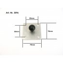 Alu-Platte Kugelflex® mit Kugel 74 x74 x 5 mm,...