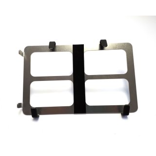 Tablethalter Edelstahl-Halterung Kugelflex® für iPad/Tablet/Bildschirm 240 x 154-214 mm