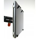 Tablethalter Edelstahl-Halterung Kugelflex® für iPad/Tablet/Bildschirm 240 x 154-214 mm