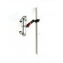 Tablethalter Edelstahl-Halterung Kugelflex® für iPad /Tablet mit MC Schienenanbindung 240 x 154-214 mm