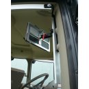 Tablethalter Edelstahl-Halterung Kugelflex® für iPad /Tablet mit MC Schienenanbindung 240 x 154-214 mm