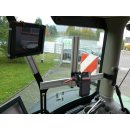 Tablethalter Edelstahl-Halterung Kugelflex® für iPad /Tablet mit MC Schienenanbindung 240 x 154-214 mm