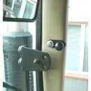 Tablethalter Edelstahl-Halterung Kugelflex® für iPad /Tablet mit Befestigung an einem 8-10 mm Gewinde 300 x 176-230 mm
