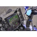 Valle on Tour Set2 - Edelstahl Smartphone/Handy Halter Kugelflex® zur Montage am Bügel 3- 84 x 140-180 mm  100-M6  für R1300GS