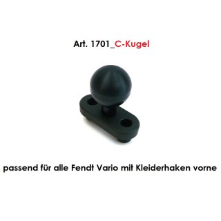 Fendt Kugelflex® Alu Halter mit C-Kugel an der Kabinensäule