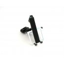Edelstahl Smartphone/Handy Halter Kugelflex® zur Montage am Bügel / Rohr 14-30 mm 3- 84 x 140-180 mm  75