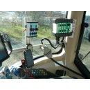 Fendt-Schienensatz <<gebogen>> Alu Kugelflex® für Fendt Vario 800, 900er Serie X5 Kabine Bj. 2008-2021 3081- Alu Platte 6x30x130 mm für Bomech Gülleverteiler