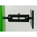 Bedienpanel / Terminal Halter Alu Kugelflex®  Starterset1 mit Anbindung Kugel 3085- Alu Platte Kugelflex®  für Terminal John Deere Rundballenpresse 150x110x5 / Lochbild 140x70 M6