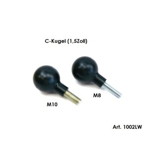 C-Kugel Alu Kugelflex® M8, M10 Gewinde M10