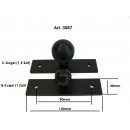 Alu-Platte Kugelflex® 120 x 30 mm, Lochbild 90mm,...