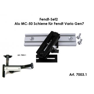 Fendt-Set2 Bedienpanel  Alu MC-50 Schiene Kugelflex® für Fendt Vario Gen7