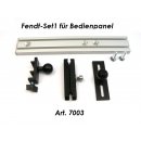 Fendt-Set1 Bedienpanel / Terminal Halter Alu Kugelflex® für Fendt Vario 300er, 500er, 700er Serie 3089- Alu Platte 120x120 mm, Lochbild 100x100 mm