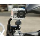GoPro Alu Halter Kugelflex® zur Montage am Rückspiegel 50 1-4