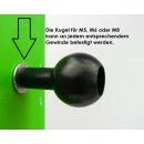 B-Kugel Alu Kugelflex® M5, M6, M8 Gewinde M6
