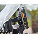 Edelstahl - Smartphone- /Handyhalter Kugelflex® 3 - 84  x 140-180 mm