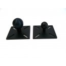 Alu-Platte Kugelflex® 80 x 75 x 5 mm, Lochbild: 45-65 mm (quadratisch)  für Rauch, Kuhn Rundballenpresse, Krone C-Kugel (1,5 Zoll)