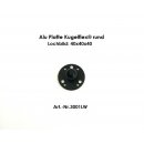 Alu-Platte rund Lochbild 40 x 40 x 40 mm z.B. für TOPCON Spurführungsystem C-Kugel (1,5 Zoll)