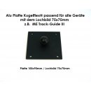 Alu-Platte Kugelflex®  mit Kugel Lochbild:75x75mm...