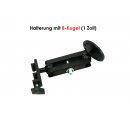 Deutz Schienen-Set Alu Kugelflex® für Deutz Agrotron M620 < oben > 3080- Alu Platte 60x60 mm, Lochbild 40x45 mm C-Kugel (1,5 Zoll)