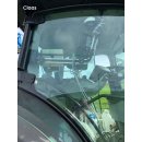 Claas-Set2 Kugelflex® für Anbindung am Rohrbügel 3077- Platte 6x78x80 mm Rauch, Lochbild 45-65 mm (quadratisch) B-Kugel (1 Zoll)