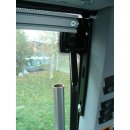 Valtra-Schienensatz Kugelflex® <<gebogen oben>> für Valtra A104 3080- Alu Platte 60x60 mm, Lochbild 40x45 mm B-Kugel (1 Zoll)