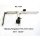 Schienen-Set1 für Massey Ferguson, z.B. für Modelle 7718S, 6714S und 5710S, mit Schiene 750 mm lang 3077 - Alu-Platte Kugelflex® 80x75x5 mm, Lochbild 45-65 (quadratisch) für Rauch, Kuhn Rundballenpresse, Krone C-Kugel (1,5 Zoll)