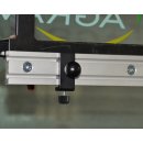 Fendt-Set1 Bedienpanel / Terminal Halter Alu Kugelflex® für Fendt Vario 300er, 500er, 700er Serie 3089- Alu Platte 120x120 mm, Lochbild 100x100 mm B-Kugel (1 Zoll)