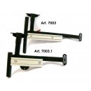 Fendt-Set1 Bedienpanel / Terminal Halter Alu Kugelflex® für Fendt Vario 300er, 500er, 700er Serie 3089- Alu Platte 120x120 mm, Lochbild 100x100 mm B-Kugel (1 Zoll)