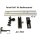 Fendt-Set1 Bedienpanel / Terminal Halter Alu Kugelflex® für Fendt Vario 300er, 500er, 700er Serie 3089- Alu Platte 120x120 mm, Lochbild 100x100 mm B-Kugel (1 Zoll)