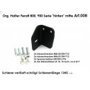 Fendt-Schienensatz <<gebogen>> Alu Kugelflex® für Fendt Vario 800, 900er Serie X5 Kabine Bj. 2008-2021 3078- Alu Halter Kugelflex®  mit Kugel f. Bedienterminal Amazone/Rauch B-Kugel (1 Zoll)
