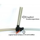 Erweiterungs-Schienen-Set Kugelflex® für die original Fendt-Schiene C170 3082- Rohr Ø20-21 mm mit Kugel Kugelflex® C-Kugel (1,5 Zoll)