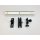 Bedienpanel /Terminal Halter Alu Kugelflex® Starterset2 mit Anbindung Schiene 3071- Universal-Platte 6x25x95 mm B-Kugel (1 Zoll)
